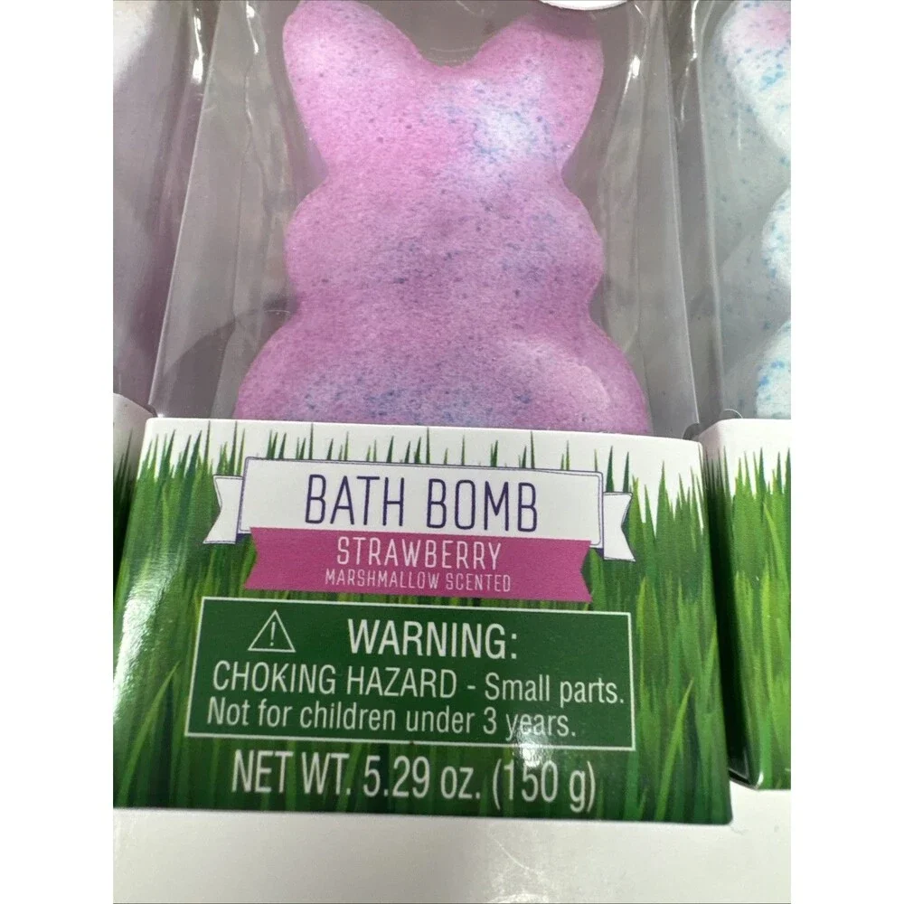 Peeps Easter Bath Bomb with Surprise Charm Inside 5.29 oz Assorted Lot of 4 NEW